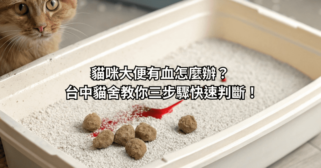 貓咪大便有血怎麼辦？台中貓舍教你三步驟快速判斷